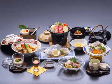 湯陣 千代の湯 【公式サイトダイナミックパッケージ限定×島根×山陰季節の味覚×夕食部屋食】ご当地ブランド!「島根尽くし満足会席」