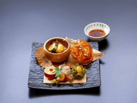 湯陣 千代の湯 【公式サイトダイナミックパッケージ限定×あわび×島根和牛×夕食部屋食】厳選島根グルメ!「山海の饗宴会席」