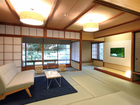 湯陣 千代の湯 【西館】モダン和室１０畳（トイレ付）＜お食事処＞【禁煙】