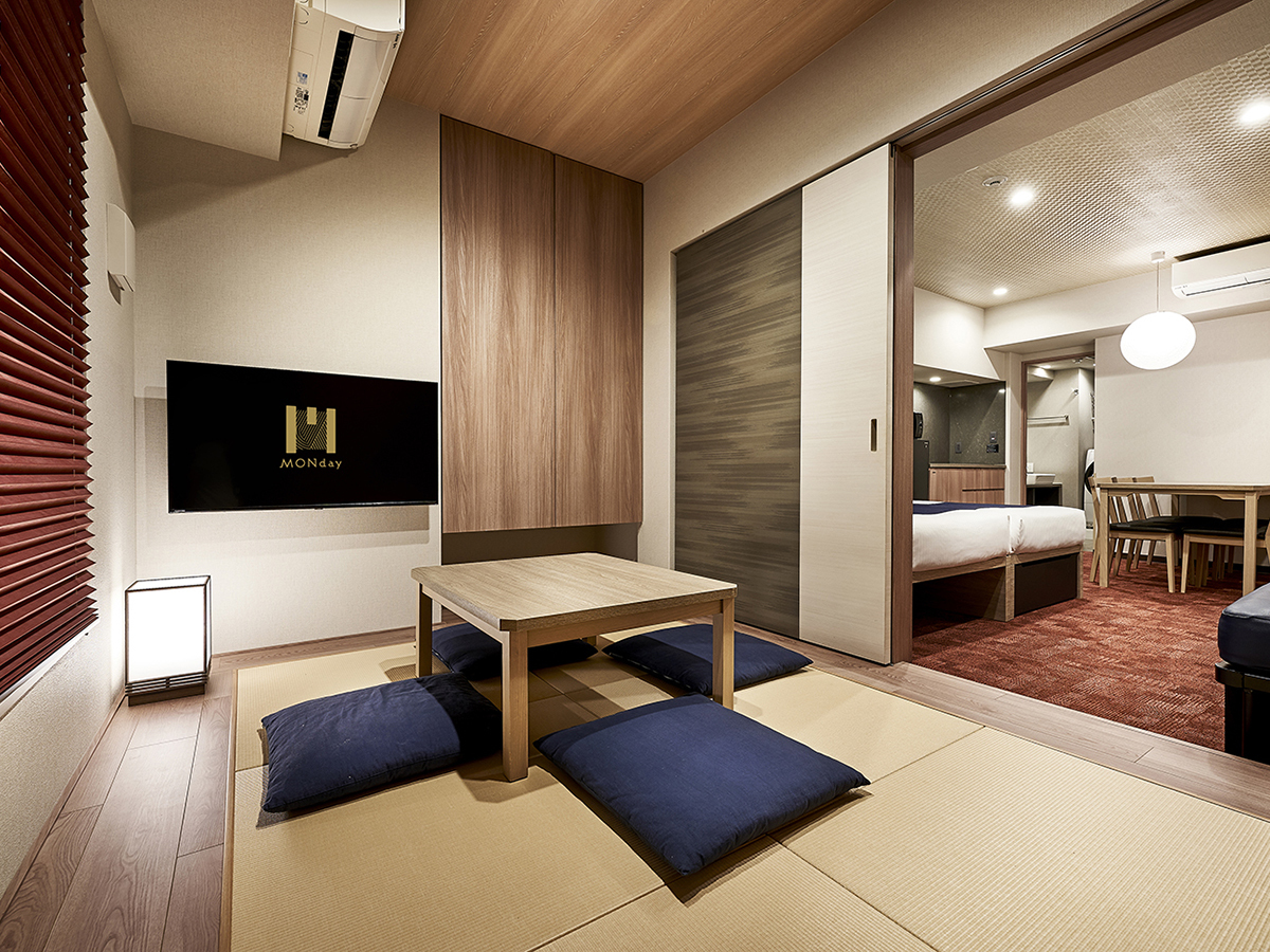 MONday Apart Premium 京都駅（旧 MONday Apart Premium 京都七条堀川） 【46平米・禁煙】グランジャパニーズルーム （1～5名）