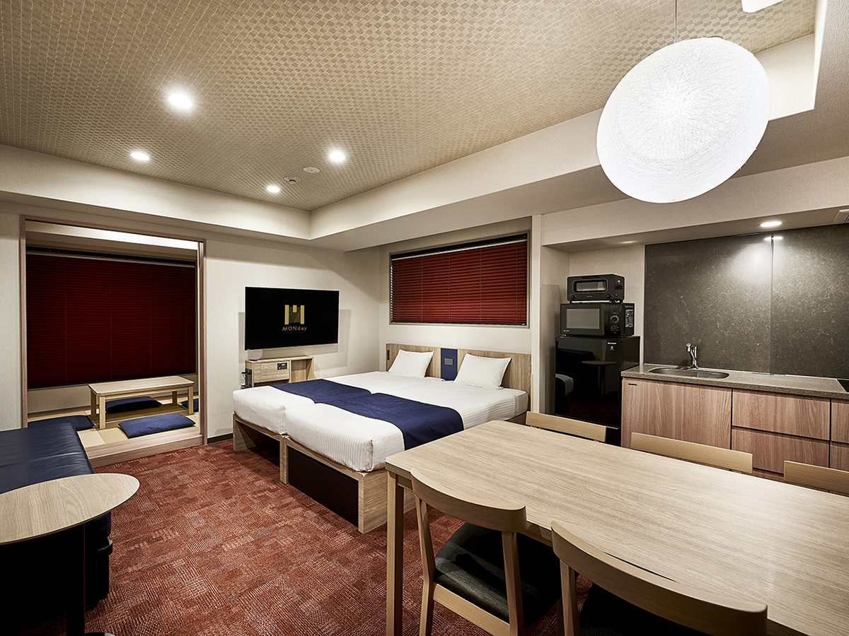 MONday Apart Premium 京都駅（旧 MONday Apart Premium 京都七条堀川） 【43平米・禁煙】デラックスジャパニーズルーム（1～5名）