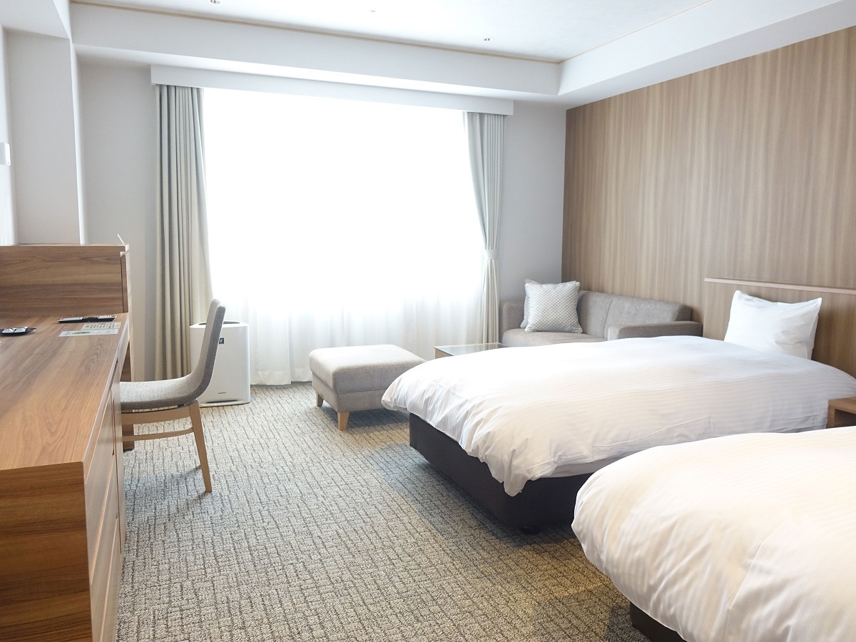 定山渓万世閣ホテルミリオーネ モダンツイン／28㎡／シャワーブース付／2名迄【禁煙】