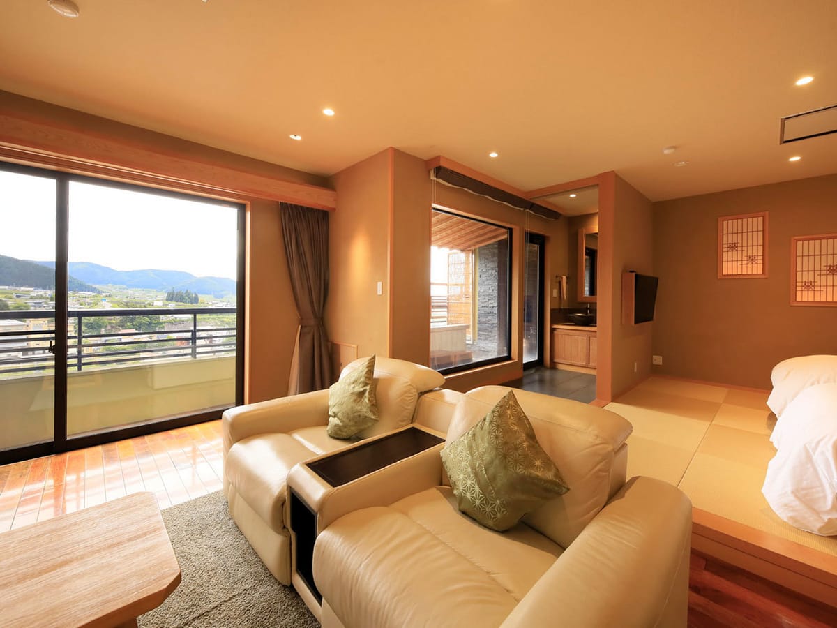 一茶のこみち美湯の宿 【各１室限定】北信五岳の眺望を独り占めの露天風呂客室【2食付】