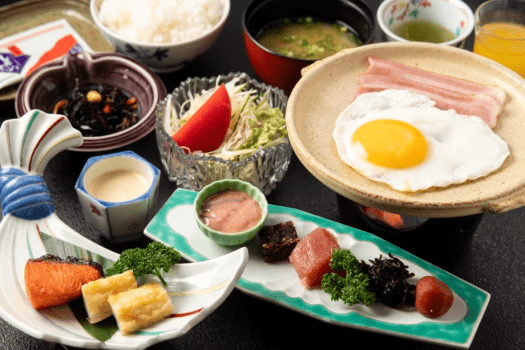 湯野温泉 芳山園 〈DPプラン〉【朝食のみ】　地元食材を活かした和朝食と、湯野の名湯で至福のひとときを