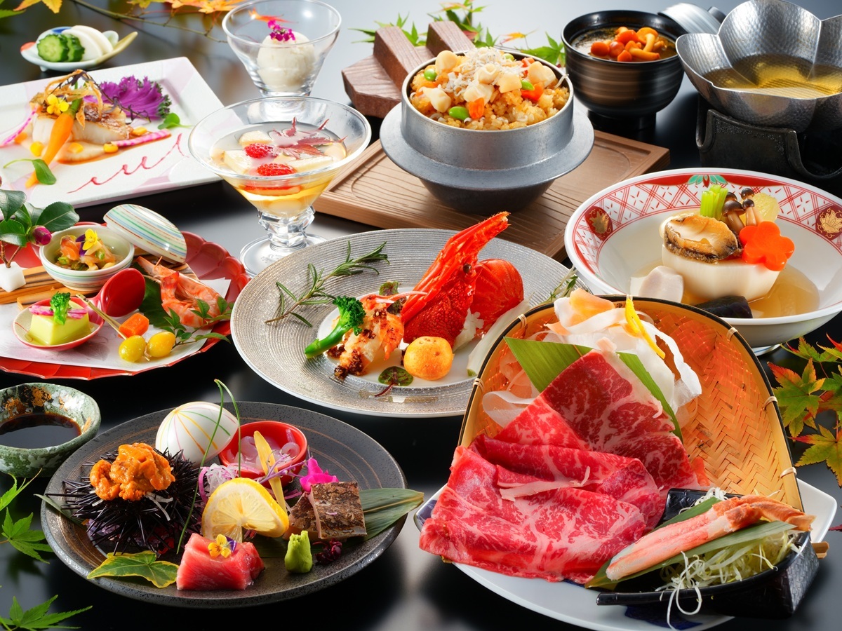 ホテル南風楼 「一番人気！」【飲み放題付】長崎県産牛とズワイ蟹しゃぶしゃぶで冬の味覚を満喫！島原食材満載グルメ会席