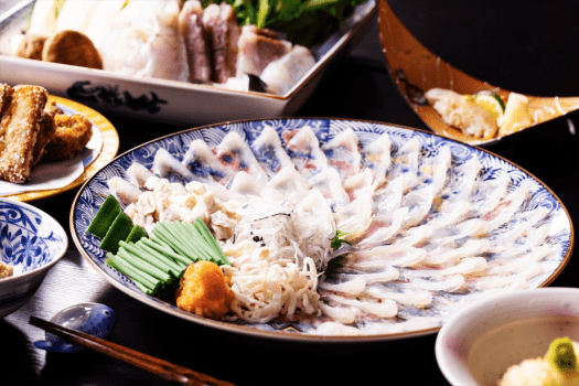 湯の宿 味の宿 梅乃屋 7.【とらふぐ会席‐基本‐】<本場の味>鮮度抜群!活き〆ならではの “食感” と上品な “甘み” を堪能