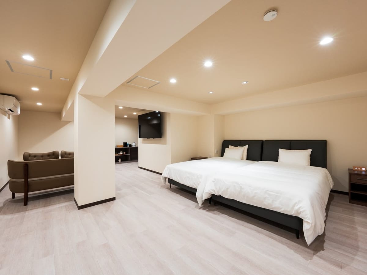 山荘 神和苑 【宙】～月の棟～洋室・露天風呂付／２ベッド・５０２