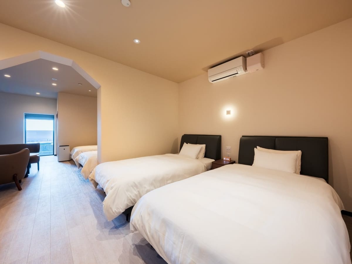 山荘 神和苑 【宙】～月の棟～洋室・露天風呂付／４ベッド・５０３