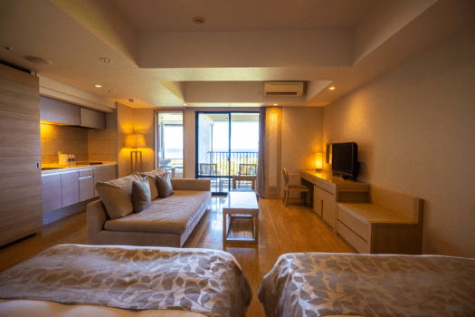 ムーンオーシャン宜野湾 ホテル&レジデンス スタジオツイン(洋室39㎡)【3~4階】