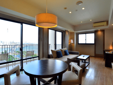 ムーンオーシャン宜野湾　ホテル＆レジデンス コーナースイート２ベッドルーム（洋室86㎡）