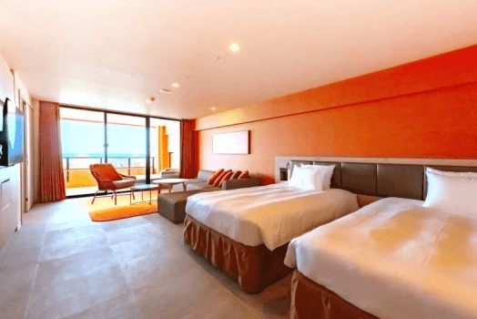 AQUASENSE Hotel ＆ Resort オーシャンテラスルーム（ツイン）（2-3F）