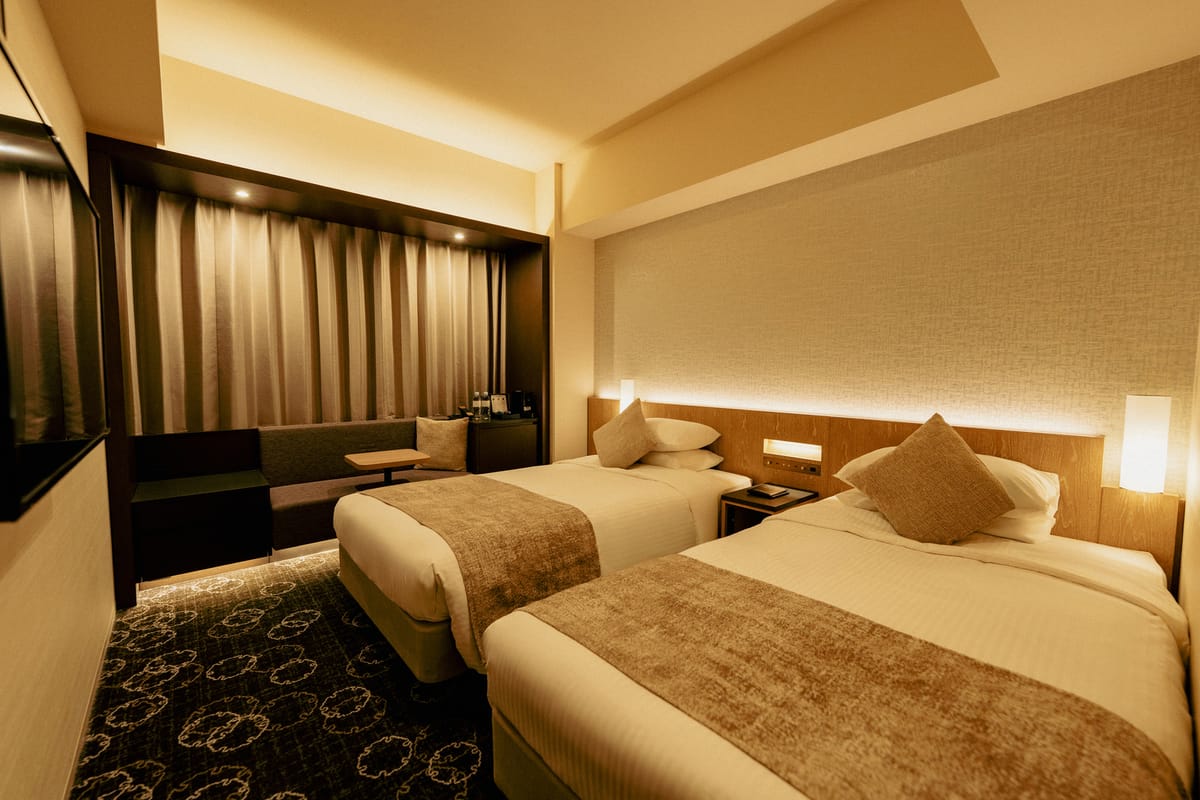 ホテルJALシティ札幌 中島公園 モデレートツイン／21㎡・禁煙（3～9階／景観制限あり）