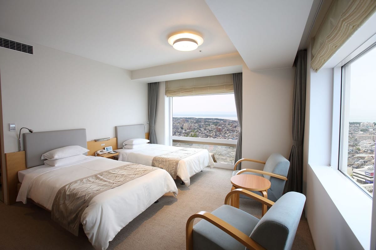 ホテル日航新潟 二つの窓から新潟の景観を望む コーナールームプラン ~素泊まり~