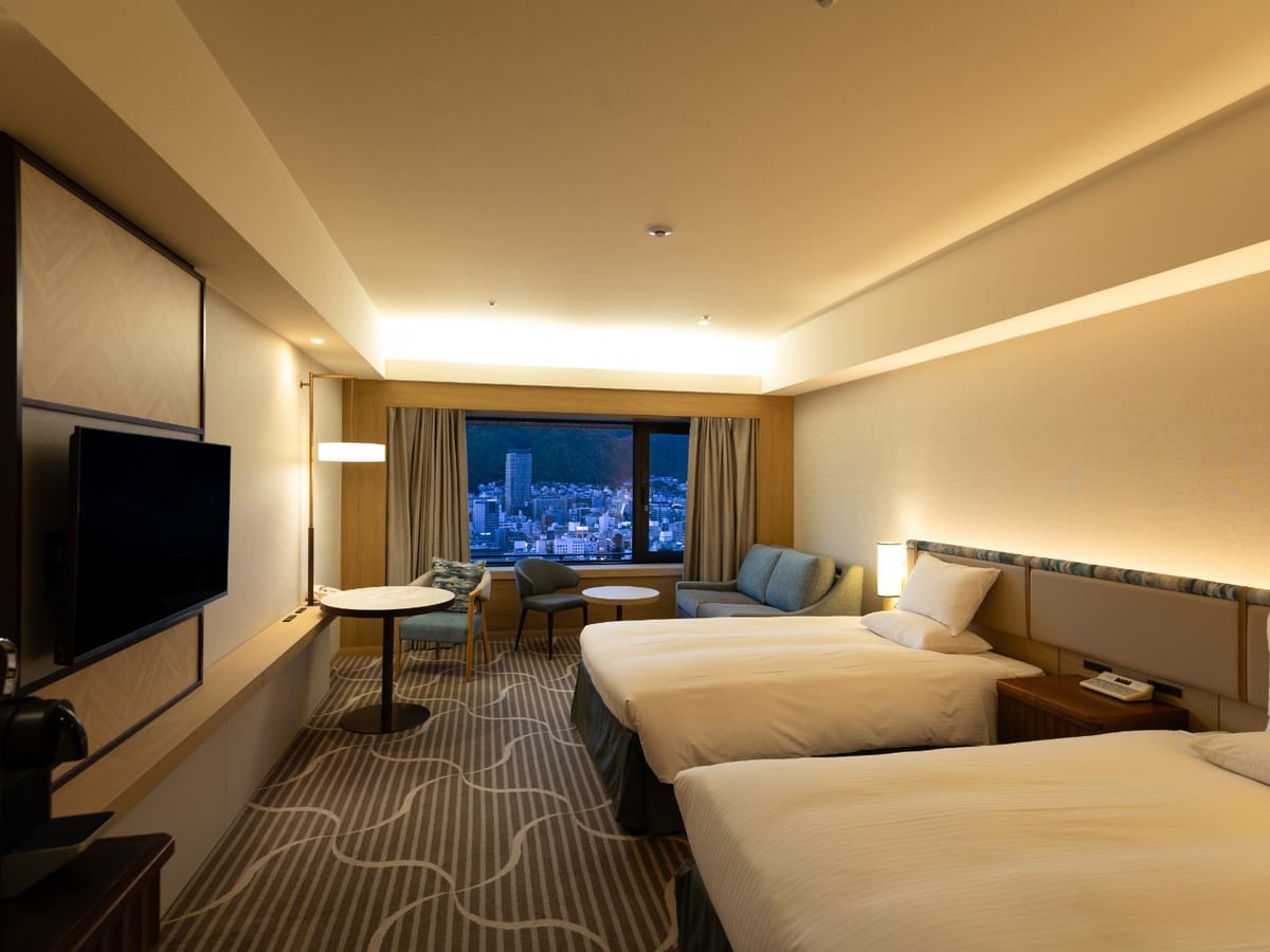 ホテルオークラ神戸 【禁煙】スカイビューフロア デラックスツイン28~33階(37平米)