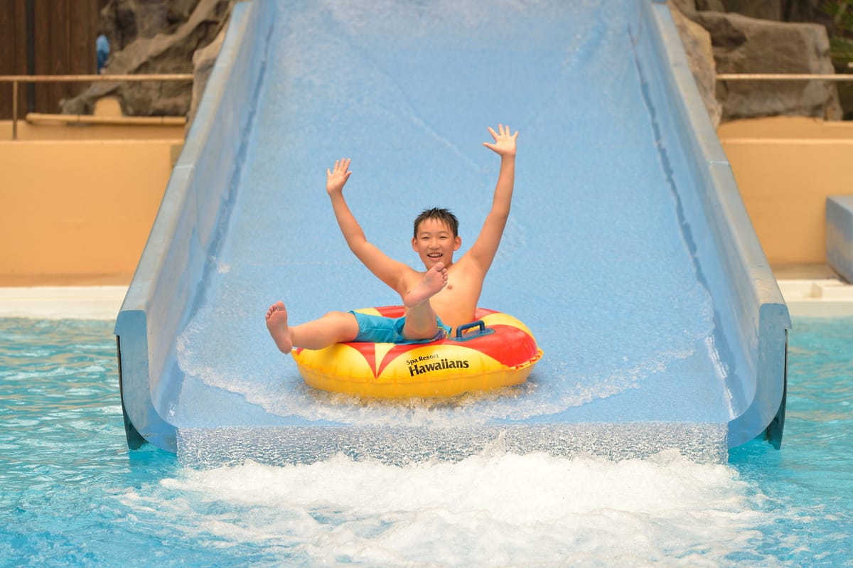 ホテルハワイアンズ 【お子さまも大興奮】心臓バクバク迫力満点!スライダー4種1日乗り放題券付きプラン