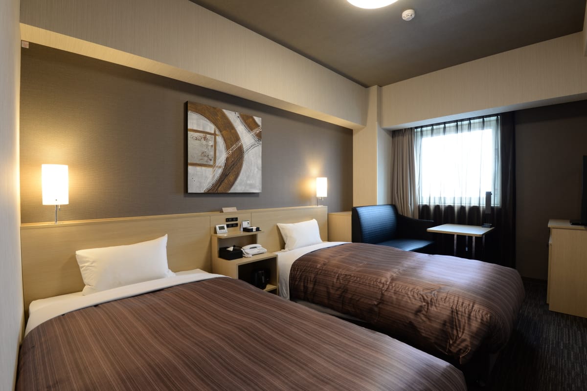 天人峡天然温泉 ホテルルートインGrand旭川駅前 ◆加熱式たばこ専用◆ ツインルーム