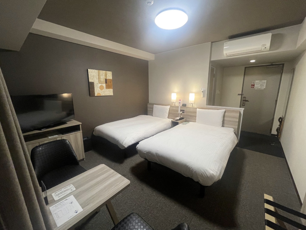 天然温泉華の湯 ルートイングランティア東海 Spa & Relaxation 禁煙コンフォートツイン(フロアに喫煙コーナー有)