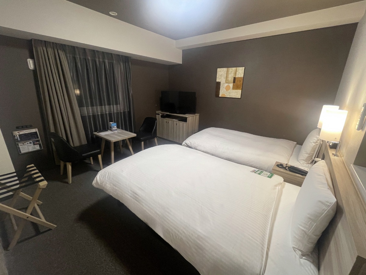 天然温泉華の湯 ルートイングランティア東海 Spa & Relaxation 禁煙コンフォートツイン(フロアに喫煙コーナー有)