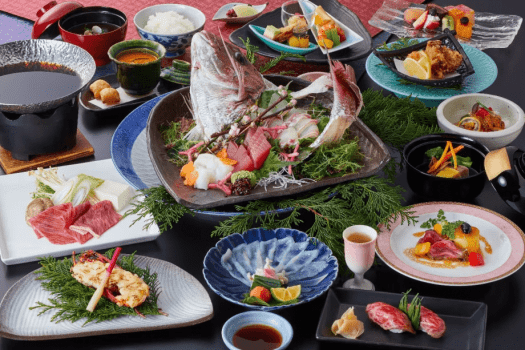 大阪道頓堀川畔 大和屋本店 ●関西のうまいもんが大集合!選べる二食付きプラン