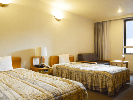 曲水の庭 ホテル玉泉 洋室ツイン【眺望望めず】