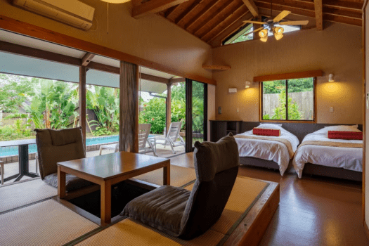 温泉水プール＆夫婦露天風呂の離れ宿  悠離庵 【薩摩ヴィラ デラックス】温泉水プール＆露天風呂付き和洋室   禁煙