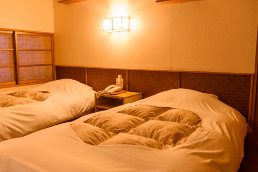 湯野浜温泉　龍の湯 ■和洋室B（ツインベット+お茶の間付き）/禁煙