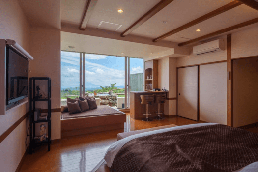 夫婦露天風呂の宿  天テラス 岩露天付　1階34㎡　洋室デラックス（クイーンorツイン）