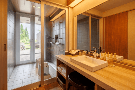 夫婦露天風呂の宿  天テラス 【お子様可】＜新客室＞岩露天付　1階69㎡　洋室（ツイン）