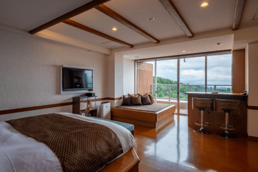 夫婦露天風呂の宿  天テラス 陶器露天付　3階34㎡　洋室デラックス（ツイン）