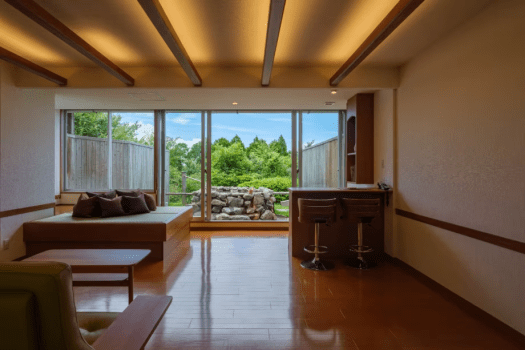 夫婦露天風呂の宿  天テラス 岩露天付　1階34㎡　洋室デラックス（ツイン）