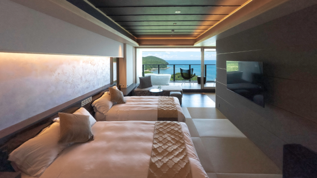 旅荘　海の蝶 [最上階特別フロア / オーシャンビュー]天空の露天風呂付ルーム