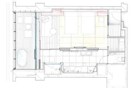 旅荘　海の蝶 [最上階特別フロア / オーシャンビュー]天空の露天風呂付ルーム