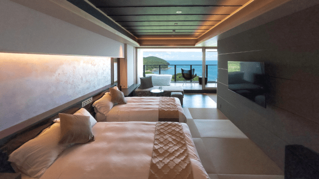 旅荘　海の蝶 [最上階特別フロア / オーシャンビュー]天空の露天風呂付ルーム