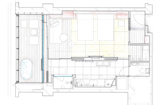 旅荘　海の蝶 [最上階特別フロア / オーシャンビュー]天空の露天風呂付ルーム