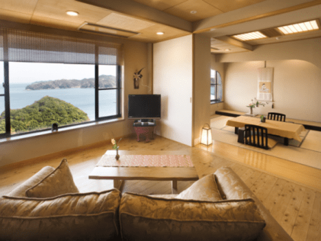旅荘　海の蝶 飛島館スイートルーム　専用露天風呂付和洋室