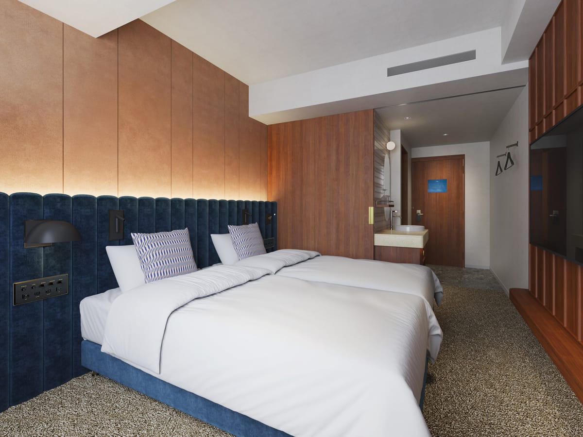 THE MARK GRAND HOTEL マークシンプルツイン|19平米・駐車場無料・フリーフロー