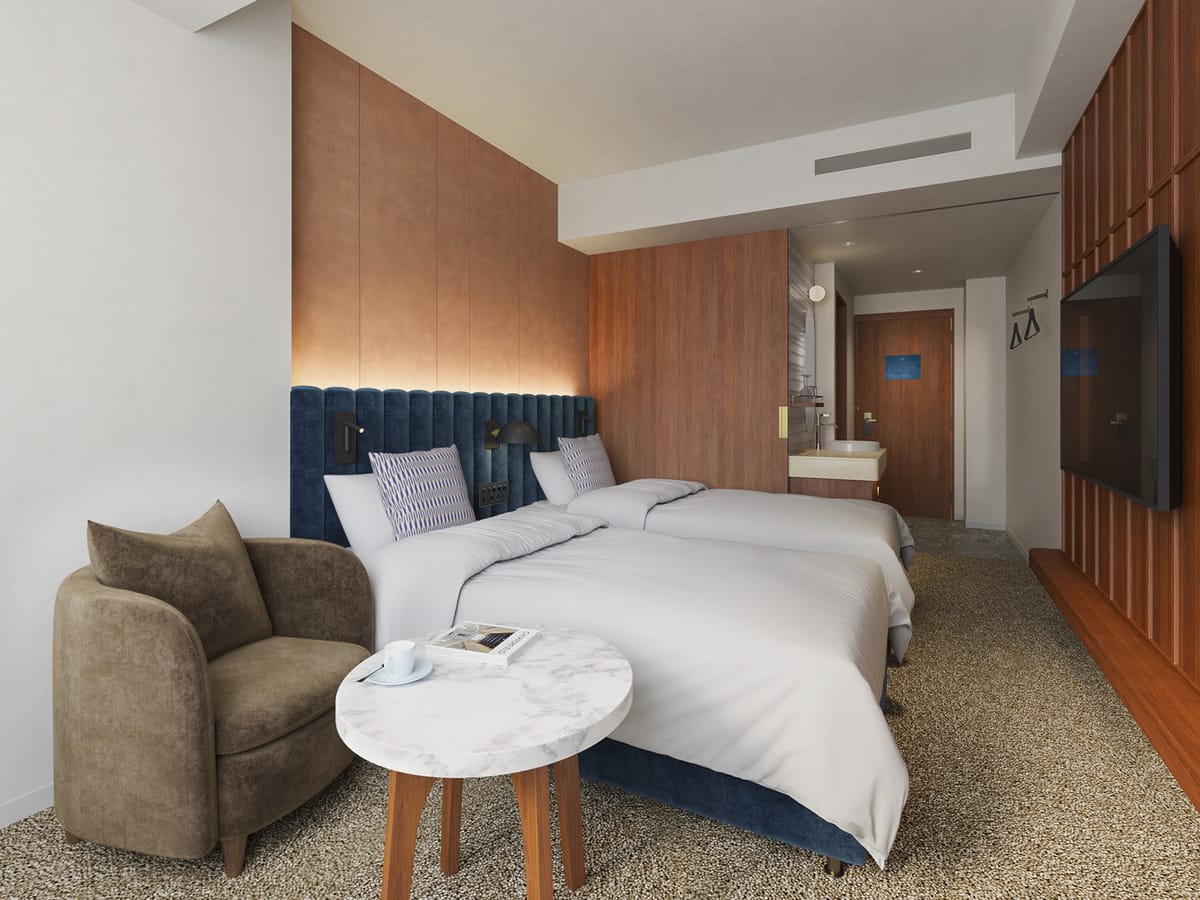 THE MARK GRAND HOTEL マークスタンダードツイン|22平米・駐車場無料・フリーフロー