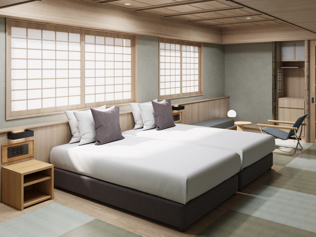 yugen kyoto shijo デラックスツイン 39㎡