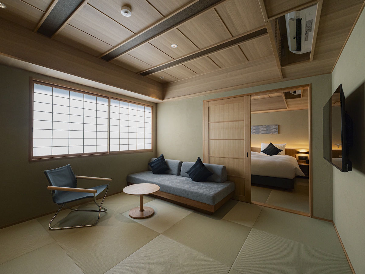 yugen kyoto shijo デラックススイート withソファベッド 44㎡