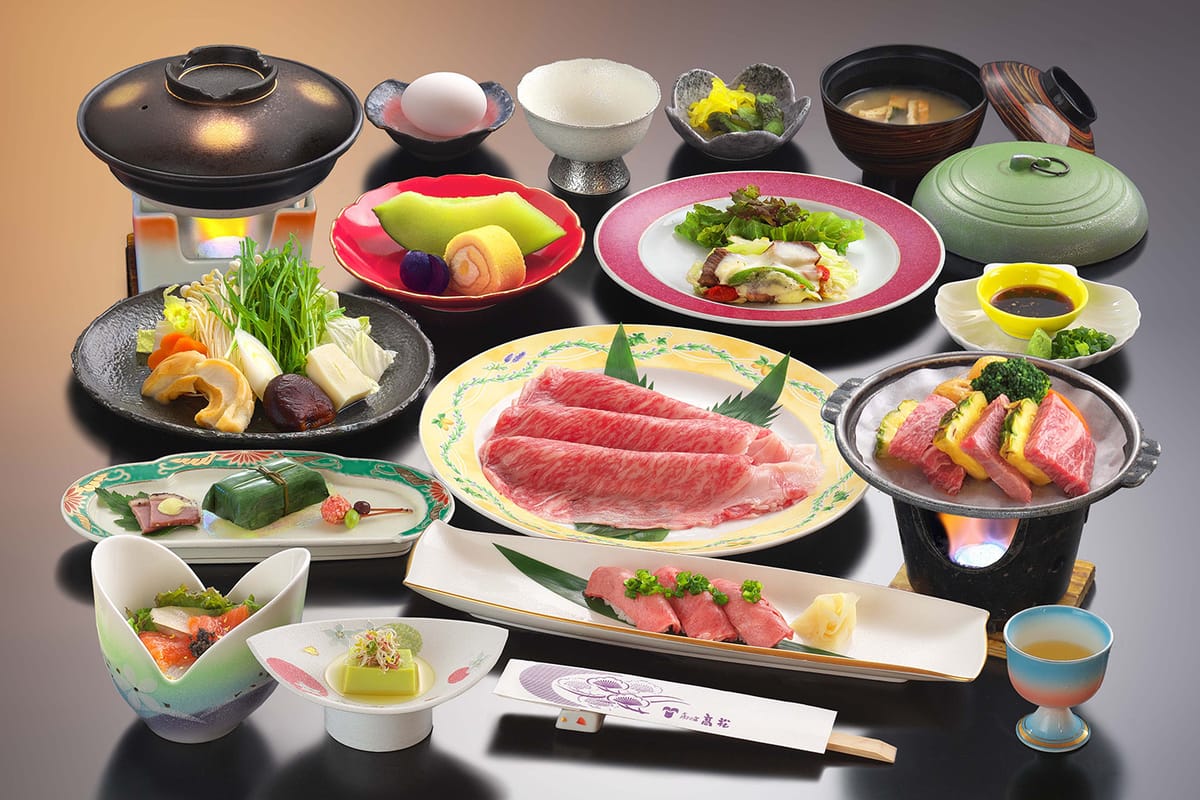  喜びの宿 高松 【上州黒毛和牛づくし】とろける食感と極上の旨味！群馬が誇る銘牛和膳