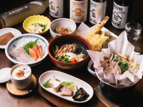 RITA出雲平田 日本酒風呂付【スタンダードプラン】出雲そば「そば処 喜多縁」ペアリングディナー〈2食付〉
