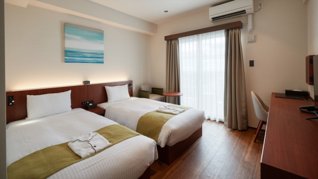 ザグランドホテルギノワン スタンダードツインルーム(オーシャンビュー)