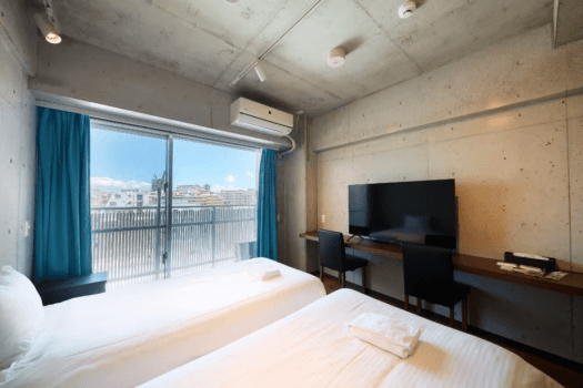 New Normal Hotel in NAHA WAKASA 【禁煙】ツインルーム (高層階)