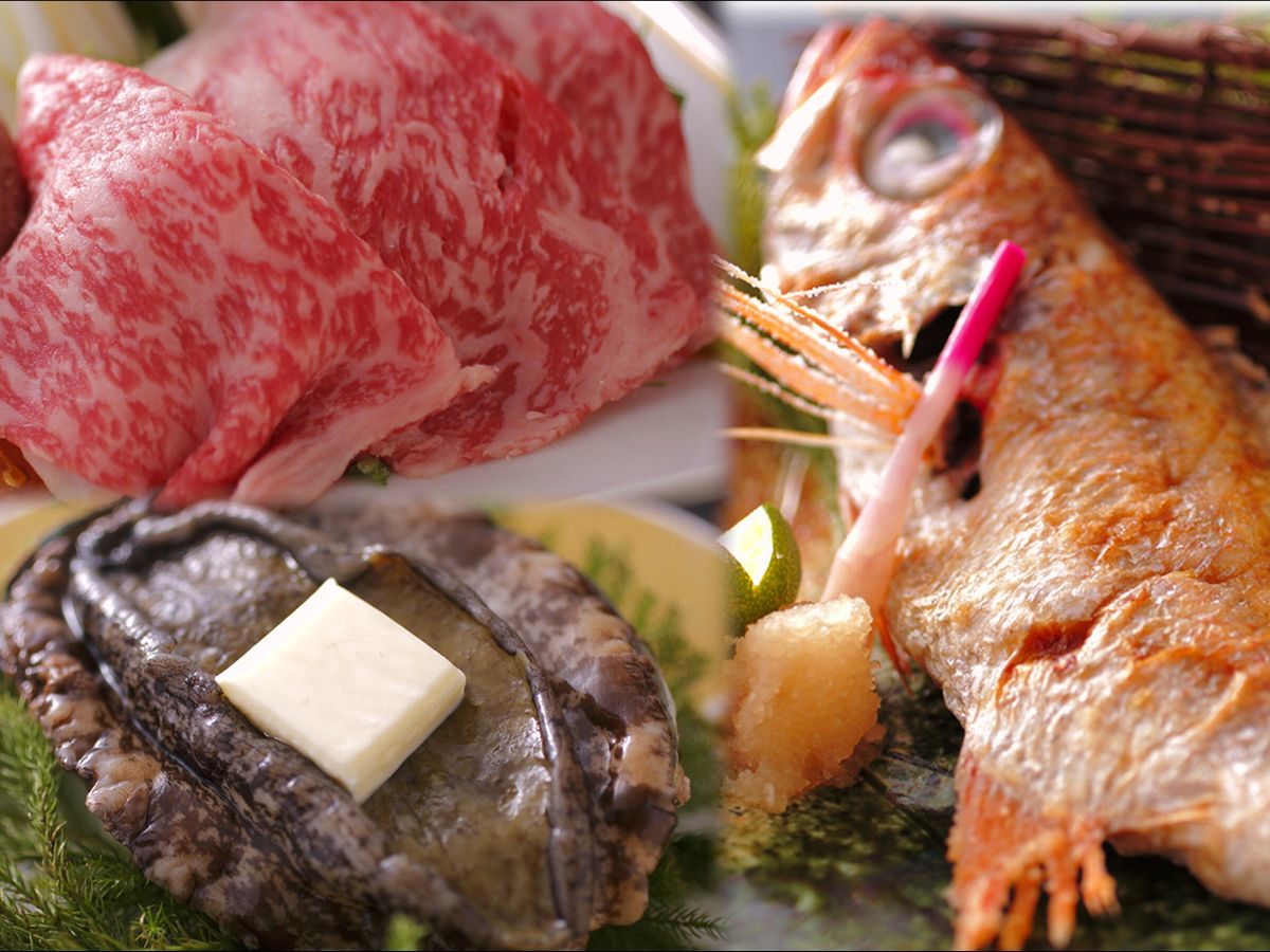 加賀山代温泉 みどりの宿 萬松閣 新≪温泉付客室・個室食≫【和牛・のど黒・海老・活鮑】Premium厳選食材を板前の手に委ねる食