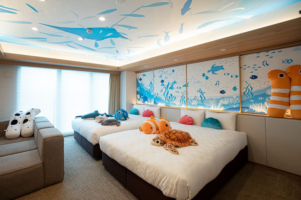 ゴールドステイ 名古屋 大須 水族館カルチャーダブルルーム 4名