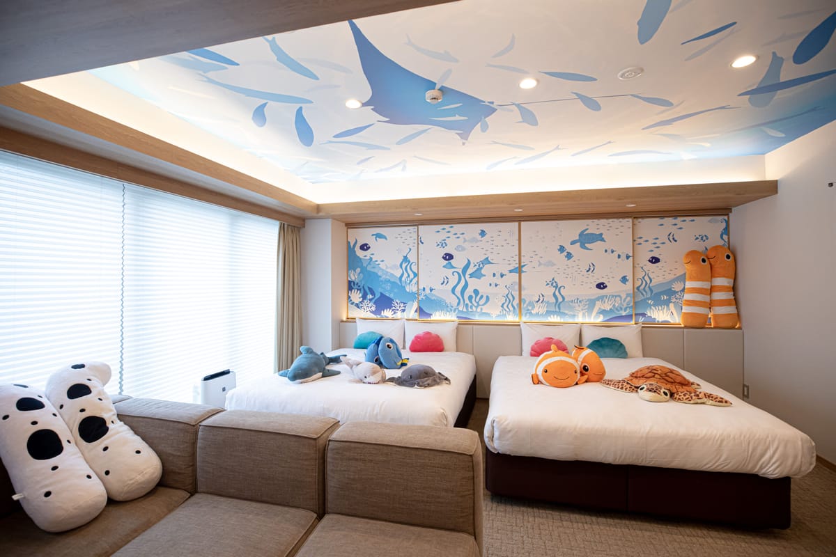 ゴールドステイ 名古屋 大須 水族館カルチャーダブルルーム 4名