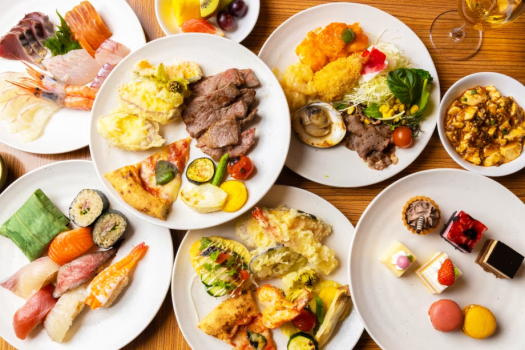 あわら温泉 清風荘 【1泊2食付】旬の食材で彩る清風荘自慢の劇場型ビュッフェプラン≪飲み放題付≫